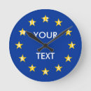 Buscar bandera relojes de pared Azul