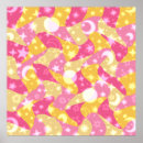 Buscar luna y estrella posters Rosa