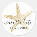 Buscar save the date redondas pegatinas Oro