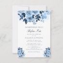 Buscar regencia tarjetas e invitaciones Azul polvoriento