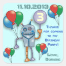 Buscar robot pegatinas Fiesta de cumpleaños