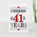 Buscar 41 años tarjetas General y unisex