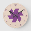 Buscar violeta relojes de pared Para niños
