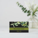 Buscar rama olivo de tarjetas de visita Aceitunas