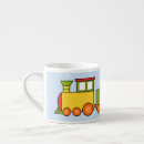 Buscar tren del juguete tazas Azul