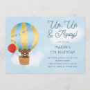 Buscar globos azules invitaciones Oso de peluche