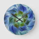 Buscar cebra relojes de pared Azul