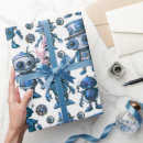 Buscar futurista papel de regalo Chico