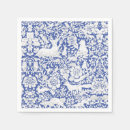 Buscar damasco azul servilletas Floral