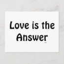 Buscar el amor es la respuesta postales Para todos