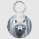 Buscar lobo llaveros Bosque