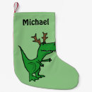 Buscar navidad del dinosaurio calcetines navideños Rojo