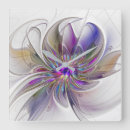 Buscar diseño cuadrado relojes de pared Para ella