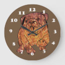 Buscar bulldog relojes de pared Adorable