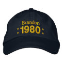 Buscar hecho en 1980 gorras Cumpleaños