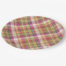 Buscar naranja y blanco papel platos Invitados