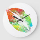 Buscar lipstick relojes de pared Fashion