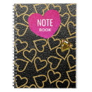 Buscar cuero falso cuadernos Negro