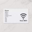 Buscar wifi tarjetas de visita Ordenador