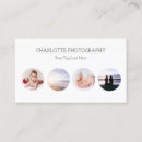 Buscar cuatro tarjetas de visita Fotógrafo