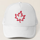 Buscar día de canadá gorras Rojo