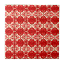 Buscar modelo del papel pintado azulejos Rojo