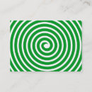 Buscar espiral verde tarjetas de visita Moderno