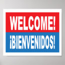 Buscar bilingüe posters Bienvenidos