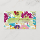 Buscar flores hawaianas tarjetas de visita Colorido