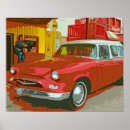 Buscar estación de servicio posters Retro