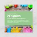 Buscar limpieza verde tarjetas de visita Azul