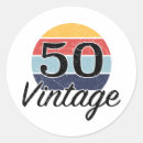 Buscar 50th birthday pegatinas Vintage
