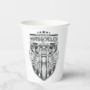 Buscar motocicleta papel vasos Motociclista