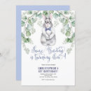 Buscar del conejito invitaciones de cumpleaños Acuarela