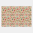 Buscar nariz roja papel de regalo Santa