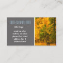 Buscar árbol del otoño tarjetas de visita Naturaleza