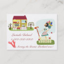 Buscar economía doméstica tarjetas de visita Limpiador