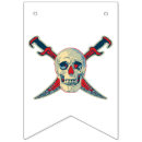 Buscar pirata banderines Calavera