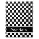 Buscar a cuadros blanco y negro libretas Clásico