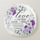 Buscar el amor es paciente cojines Floral