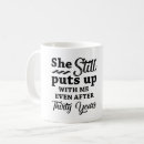 Buscar 30 aniversario tazas Para él