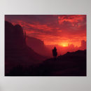 Buscar silueta roja posters Paisaje