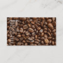 Buscar granos café de tarjetas de visita Tienda
