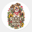 Buscar rescatado pegatinas Amante de perros