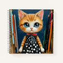 Buscar gato del dibujo animado cuadernos Lindo