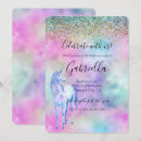 Buscar unicornio blanco invitaciones Para niños