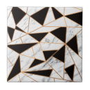 Buscar mármol blanco y negro azulejos Dorado