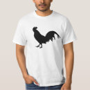 Buscar silueta del gallo camisetas Pollo