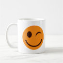 Buscar cara sonriente tazas Naranja