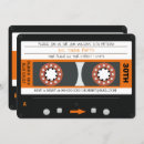 Buscar cassette tape invitaciones Retro